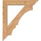 Ekena Millwork Balboa Traditional Smooth Bracket w/ Offset Brace, Western Red Cedar, 7 1/2"W x 42"D x 48"H BKT0806X42X48BOA01SWR - alternate 4